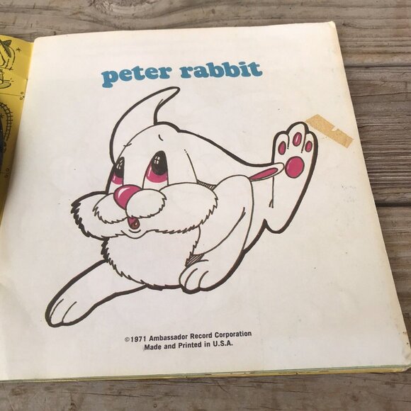 Vintage 1971 Peter Rabbit Book & Record 45 RPM - Picture 4 of 8